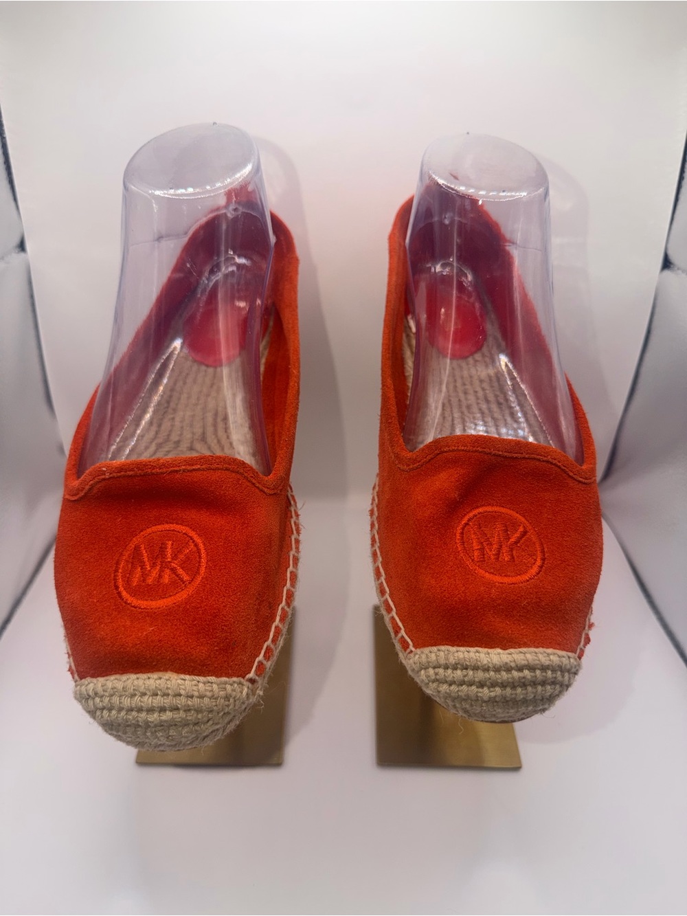 Michael Kors Orange Suede Espadrille Loafers